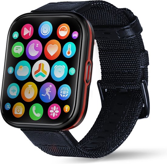 Smartwatch SharkPro ColorFit Smartwatch Heren en Dames Sporthorloge 1.91 HD. bol