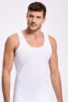 ilke-2 pack-Undershirt Homme-Tissu côtelé fin 100% Katoen- Wit- Taille 2XL