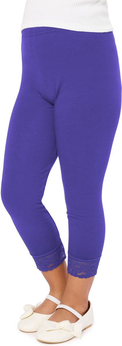 Merry Style MS-MS10-293-LE Meisjes Leggings - Sport - Vrijetijdsbroek - 3/4 Capri – Viscose - Sporbroek - Yogabroek - Kobalt - 140