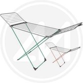 Bol.com Borealis Droogrek Aluminium Poten Gekleurde Lak Glitterlook Roze-Groen Rollen Vleugelblok 20m Wasrek - Made in Italy - A... aanbieding