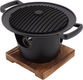 Bol.com Nonstick Grill Pan voor Koreaanse Barbecue - Rookloze Indoor BBQ Grill - Draagbare Huishoudelijke Barbecue Pan - Tafelbl... aanbieding