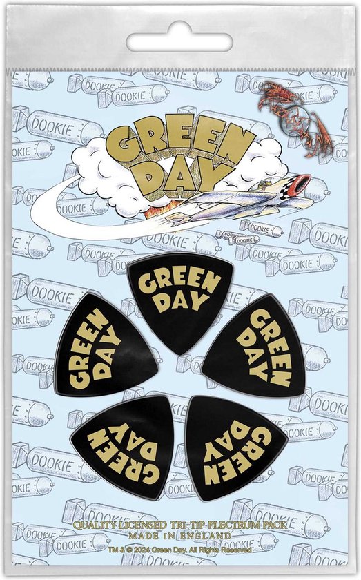 Green Day - Dookie Logo - Plectrum - Tri-Tip - 5-pack 1.00 mm