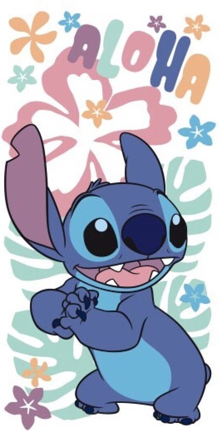Lilo & Stitch Strandlaken - 140 x 70 cm. - Disney handdoek - sneldrogend