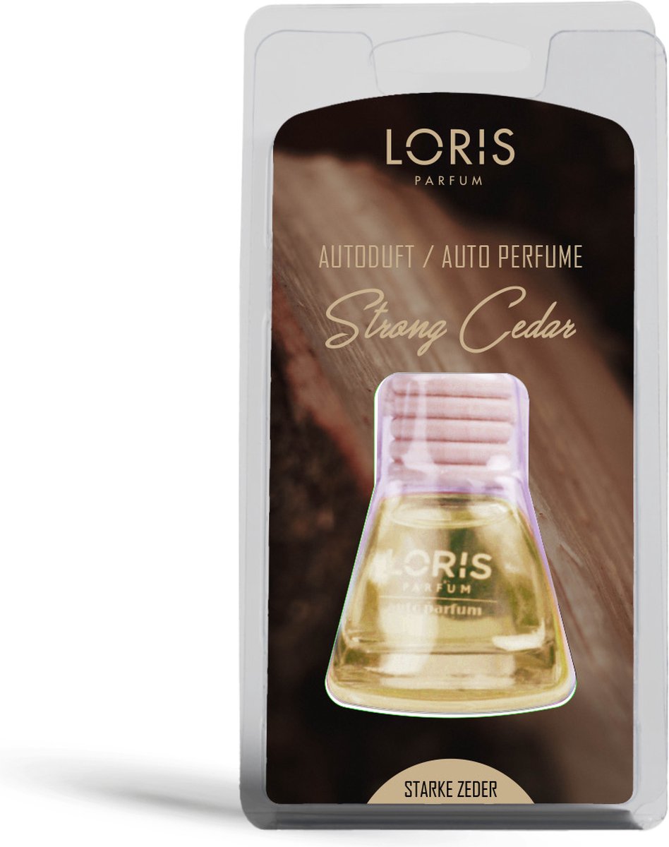 LORIS - Autoparfum - Autogeur - Auto Luchtverfrisser - Auto Geurverfrisser - Strong Cedar - Parfum 082 - 10ml