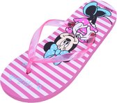 Tongs rayées roses et blanches Minnie Mouse Disney 32-33 EU