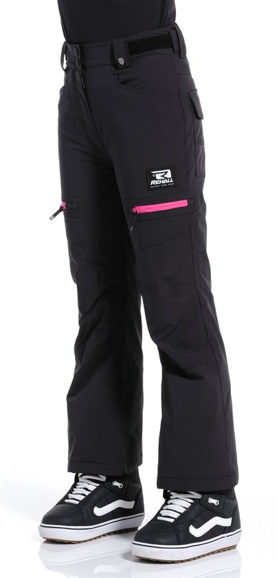 Foto: Rehall nori r jr meisjes wintersportbroek zwart 152 skibroek snowboardbroek gewatteerde broek