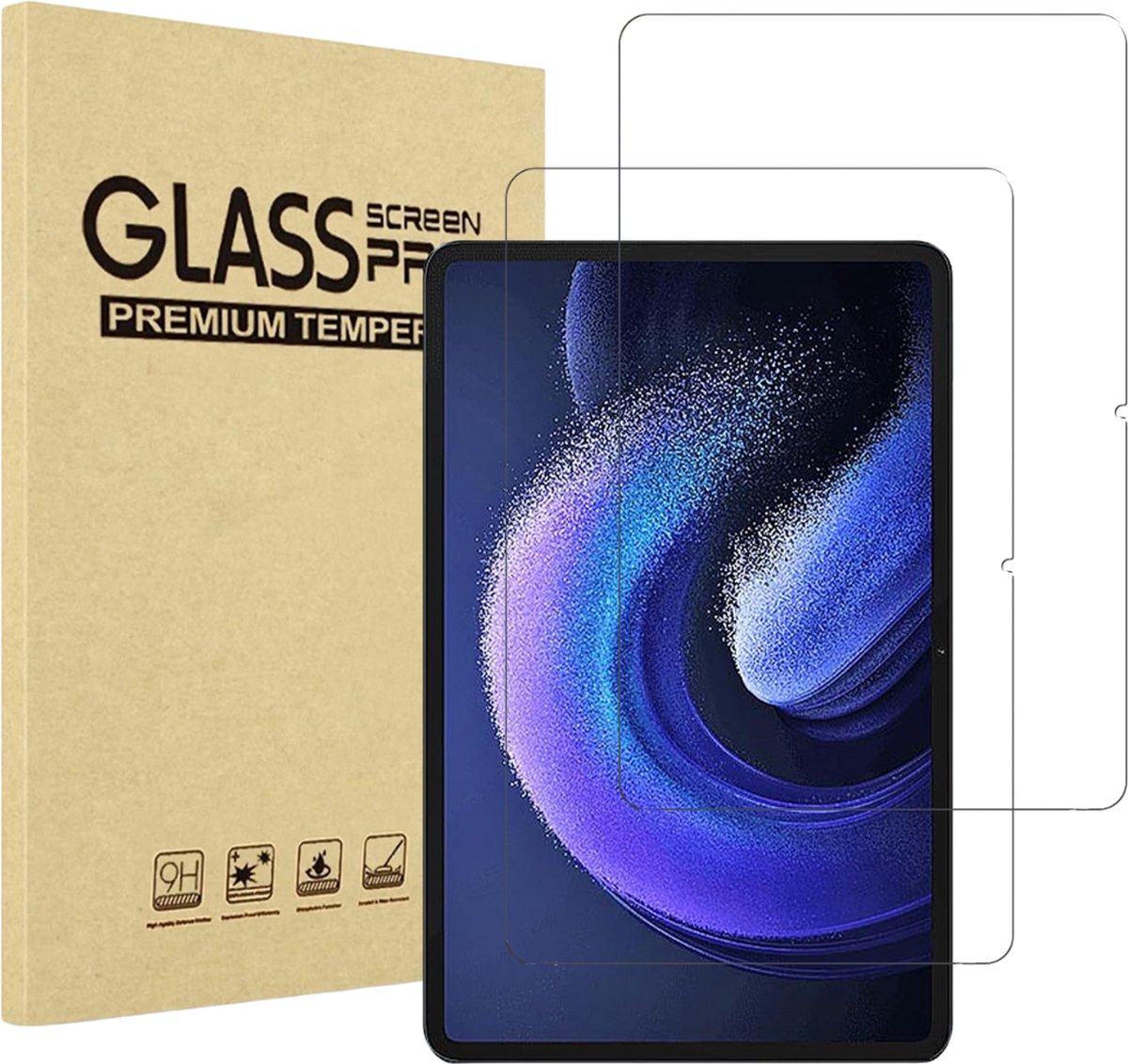 Screenprotector voor Xiaomi Pad 6 / 6 Pro - 2 stuks Beschermglas van glas Transparante glazen schermbeschermfolie