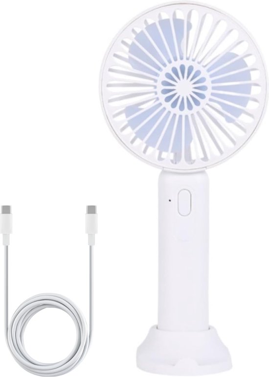 HOMCOM Tafelventilator ABS 22x22x69cm Wit