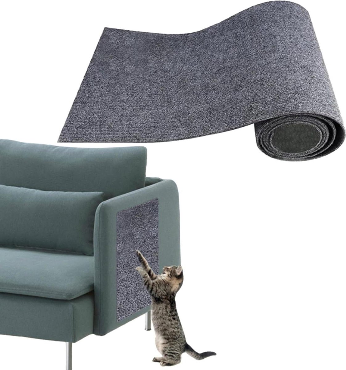 200 Cm X 40 Zelfklevende Krabmat Kat, Doe Het Zelf Krabplank Krasbescherming Bank Krabmat Anti Kras Tape Voor Kattenstandaard Houten Handvat Kattentoren 2044486505