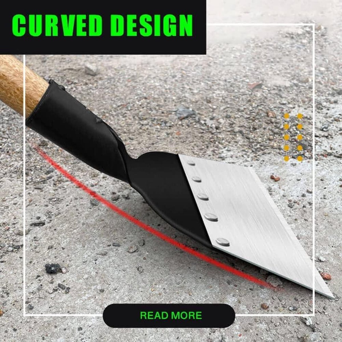 Flower Shovel Planter Shovel Plant Tool for Garden Cleaning - Carbon Steel Outdoor Garden Supplies