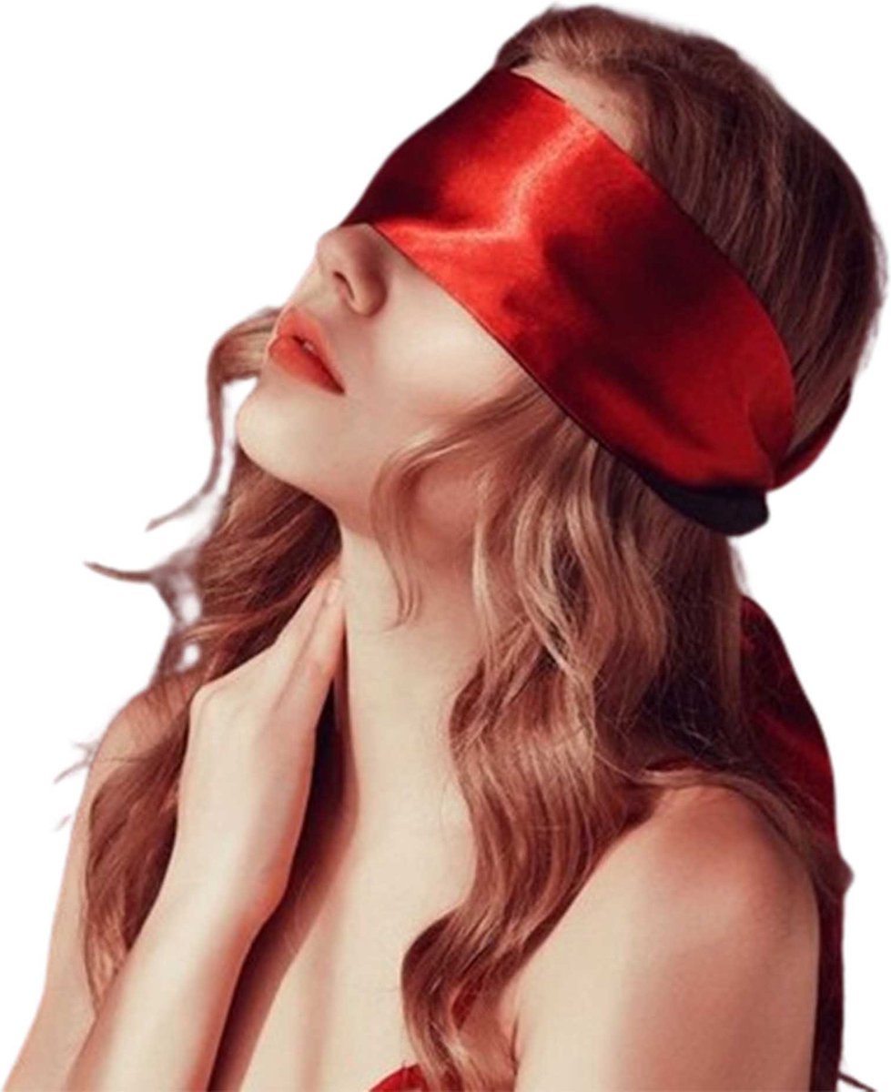Goedkoopste Blinddoek deluxe | Bondage | 2 in 1 | SM | BDSM | Seks blinddoek | Bondage lint | Zwarte uitvoering