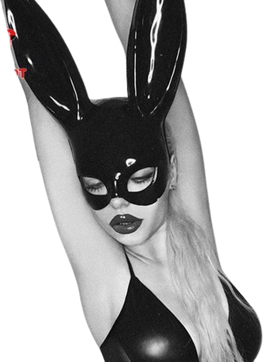 Goedkoopste Bunny Masker | Rollenspel | One size | Sexy konijn | Seks masker | SM | BDSM | Zwart
