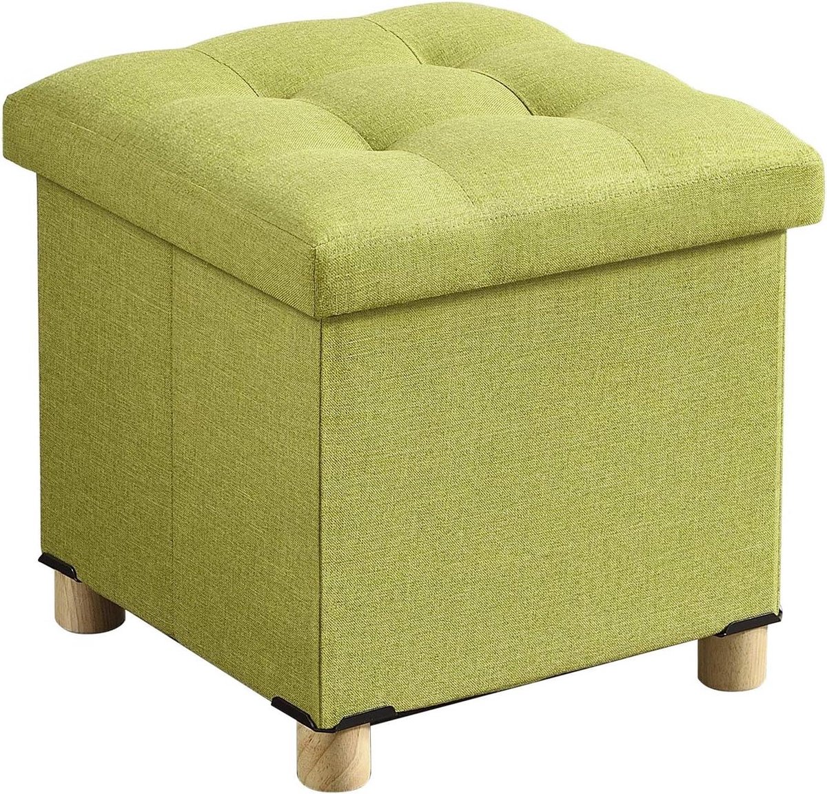 Moderne Ottoman met legsteun in groene kleur - Comfortabele voetenbank