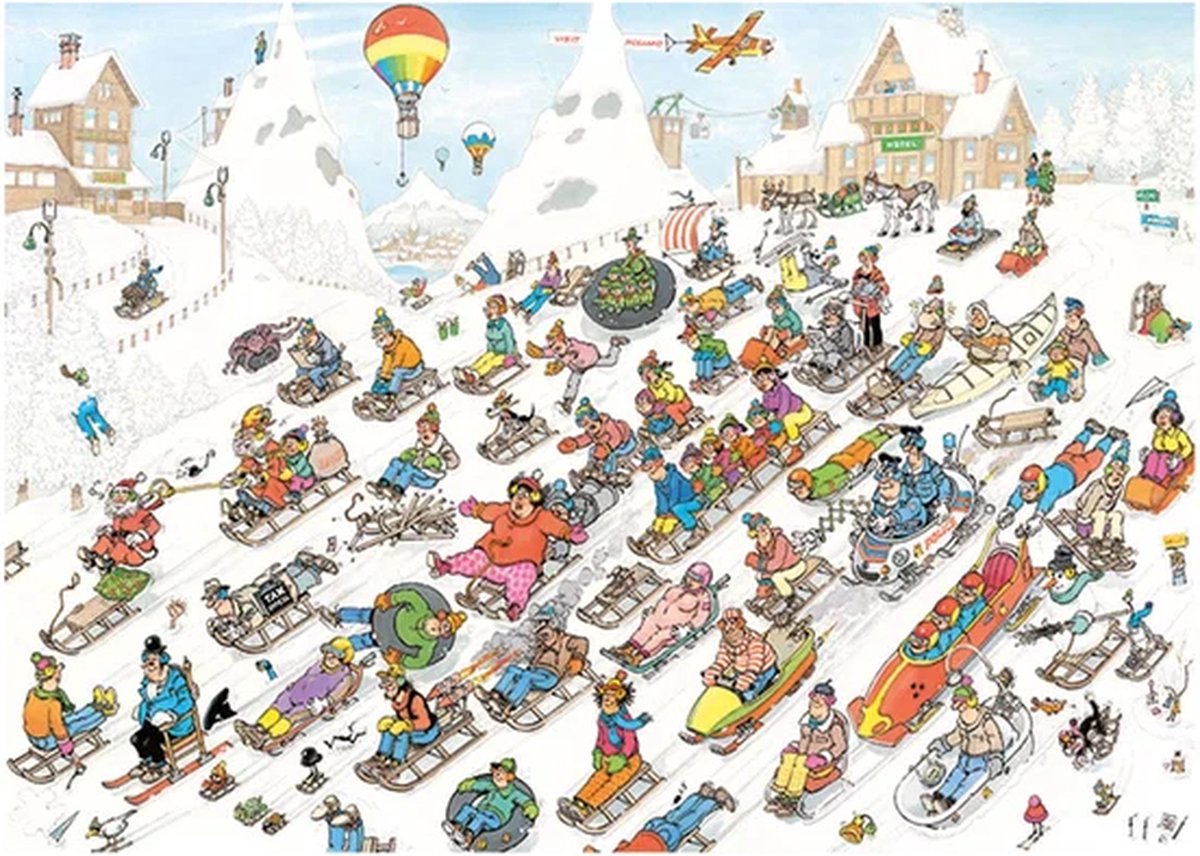Jan van Haasteren - Van Onderen! - 1000 stukjes - Puzzel — afbeelding 4