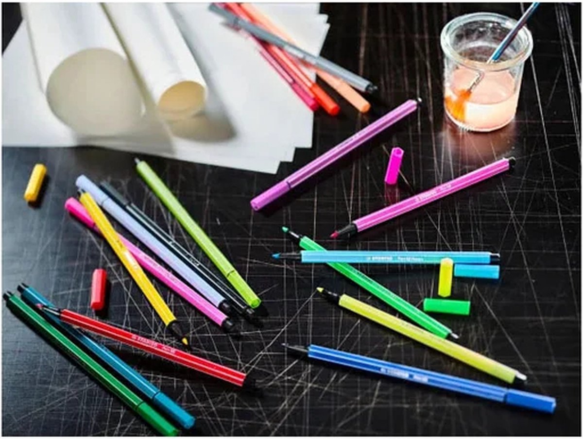 STABILO Pen 68 - Premium Viltstift - ARTY Set - Met 65 Kleuren — afbeelding 12