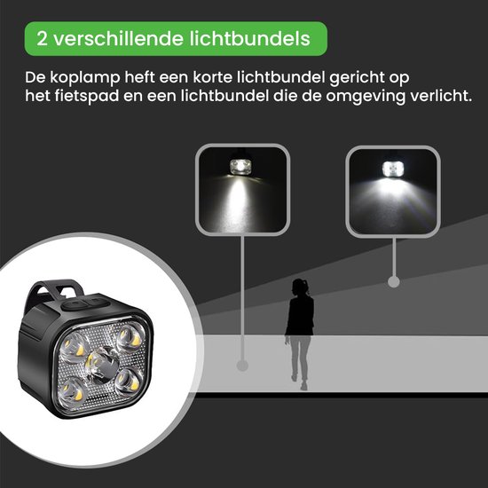 Lightyourbike ® CUBE - Fietsverlichting USB oplaadbaar - Fietslicht voor en achter - LED - Waterdicht — afbeelding 3