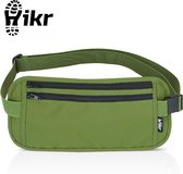 Praxxim De heuptas voor op reis, diefstalbestendig met RFID-bescherming, extra platte heuptas onder kleding draagbaar, geldriem voor dames en heren, beige, Small