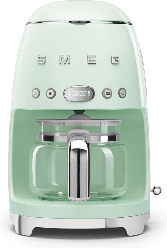 SMEG DCF02PGEU - Filterkoffiemachine - Watergroen - Warmhoudfunctie