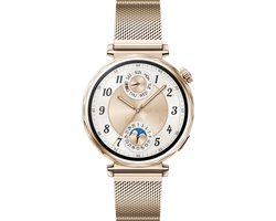 HUAWEI WATCH GT5 41mm Milanees Goudkleurig Horlogeband - Verbeterd 24/7 gezondheidsbeheer - Tot 2 weken batterijduur - Compatibel met iOS & Android