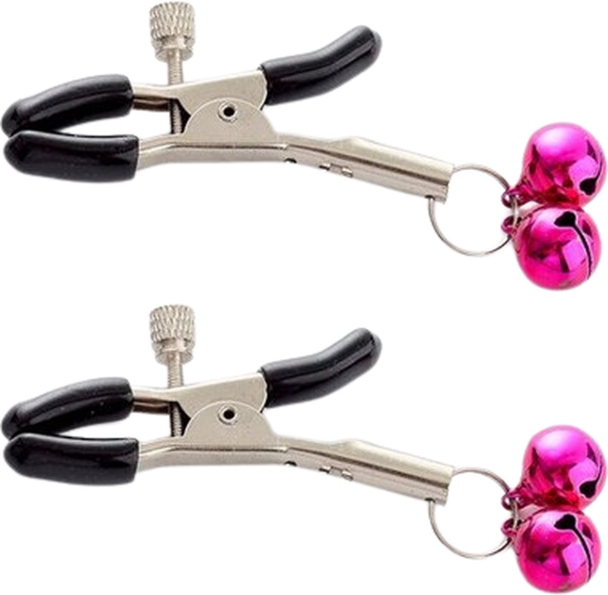 Goedkoopste Tepelklemmen | SM | 2 stuks | Rubber | Verstelbaar | Roze