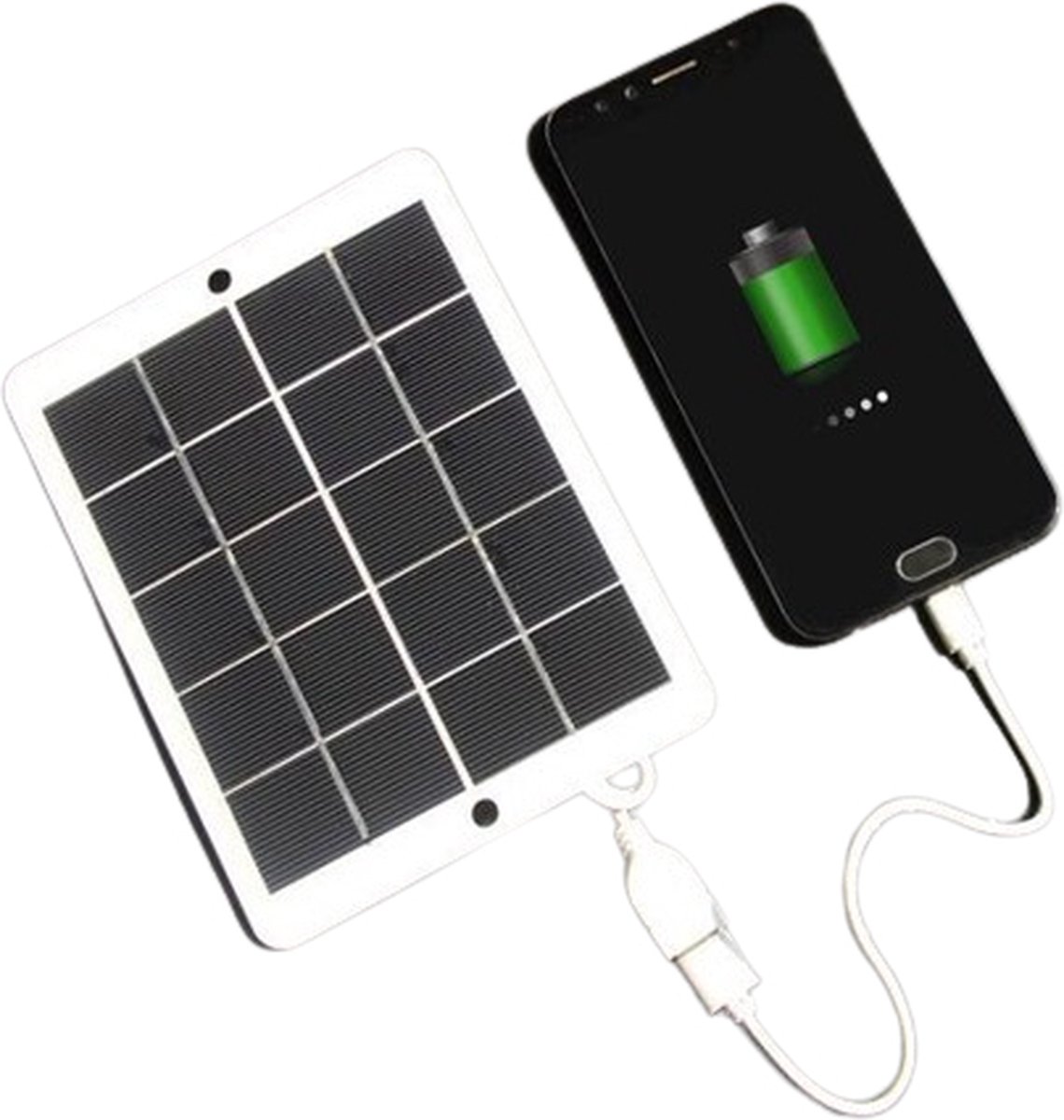 BuyWeek 15W zonnepaneel opvouwbare zonnepaneel oplader waterdichte polysilicium zonnelader met 5 V USB-poorten voor iPhone iPad Samsung Galaxy en elektronische apparatuur