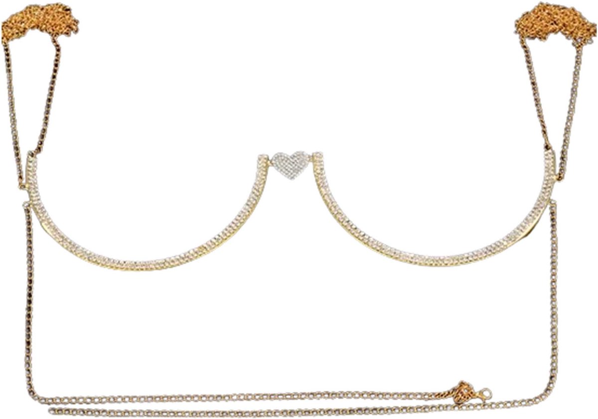Goedkoopste Borstenketting | BDSM | Erotische sieraden | SM | Luxe uitvoering | Verstelbaar | Sexy sieraden | Goud
