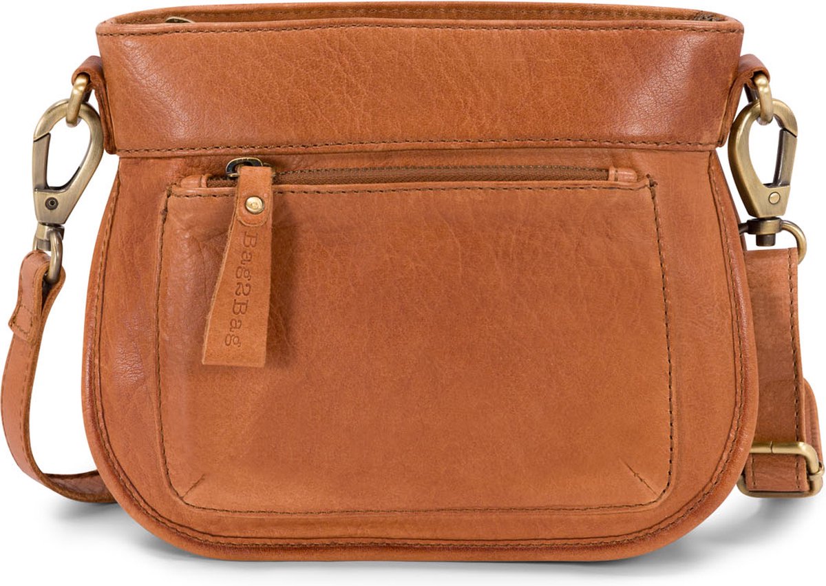 Bag2Bag - Oxie - Crossbodytasje - Leer - Cognac
