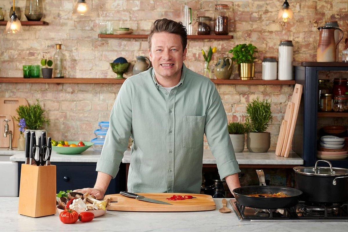 Jamie Oliver schilmes 7 cm - hoge snijprestaties en onmiskenbaar design