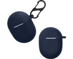 kwmobile Hoes geschikt voor Google Pixel Buds A Series - Siliconen cover voor oordopjes in donkerblauw