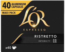 L'OR Espresso Koffiecups Ristretto - 5 x 40 stuks - Voordeelverpakking