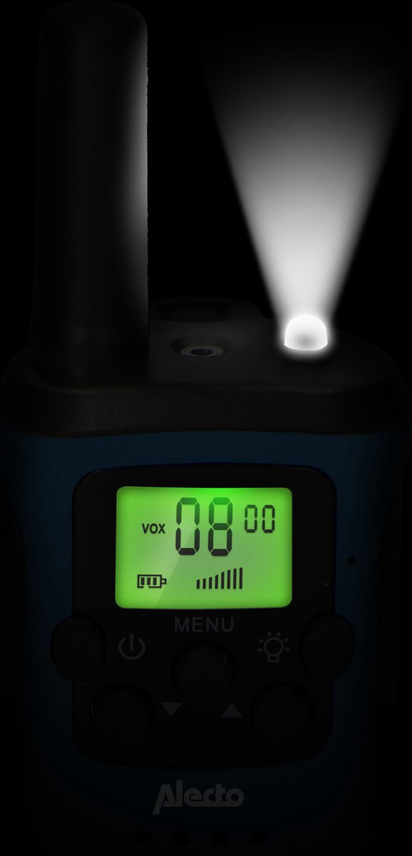 ALECTO Conjunto de 2 walkie-talkies 8 canales 7km FR-115 BW ALECTO Conjunto de 2 walkie-talkies 8 canales 7km FR-115 BW