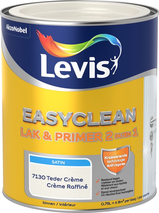 LEVIS EASYCLEAN LAQUE SAT TEDER CREAM 0.75L