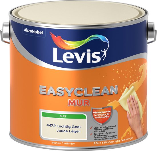LEVIS EASYCLEAN MUR MATT AIR JAUNE 2.5L