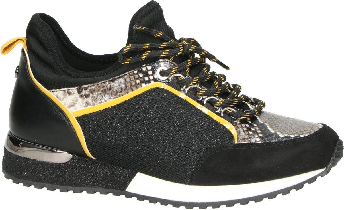La Strada dames sock sneaker - Zwart wit - Maat 37 | bol.com