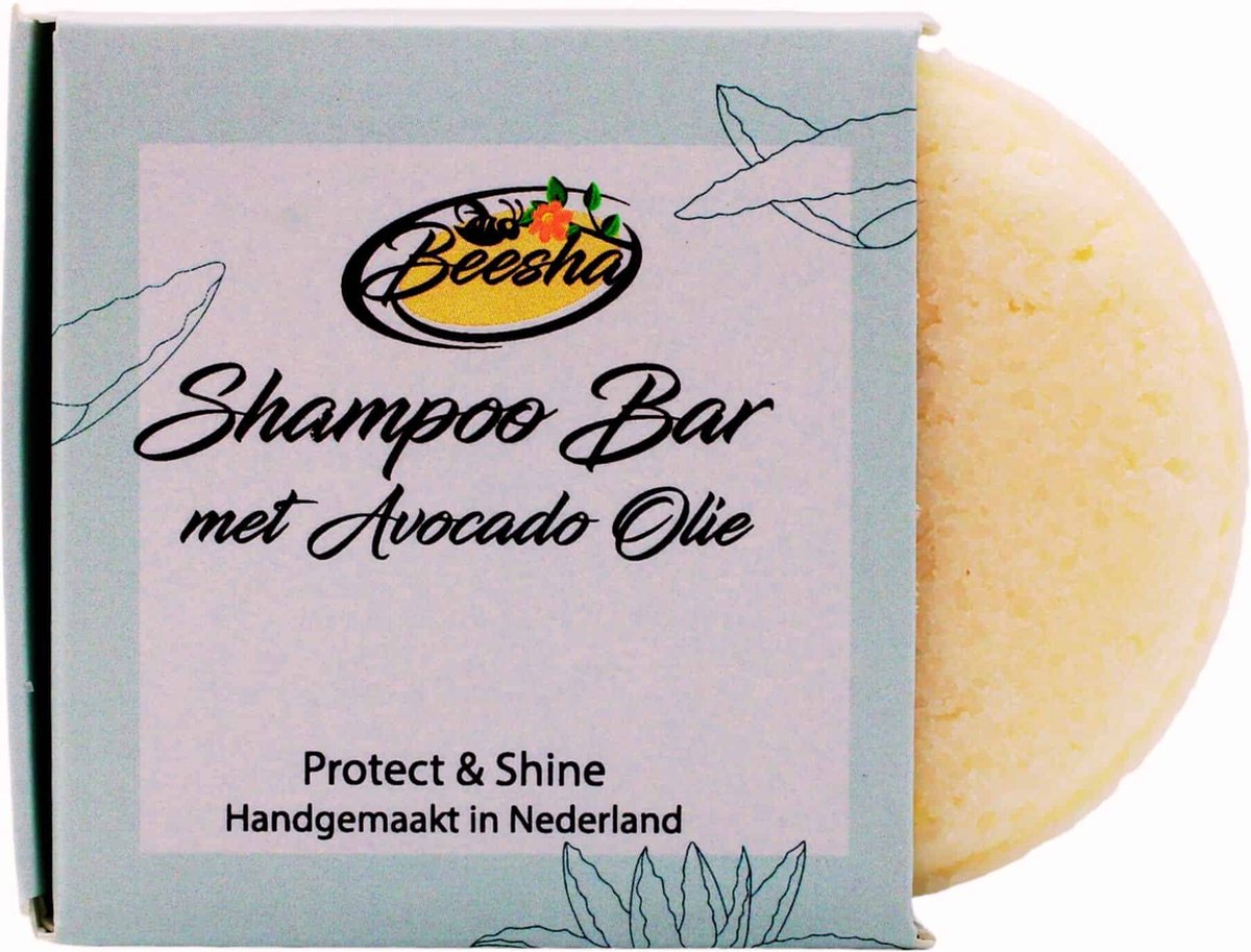 Beesha - Shampoo Bar Protect & Shine - Vegan - Sulfaatvrij - Parabeenvrij - CG Proof