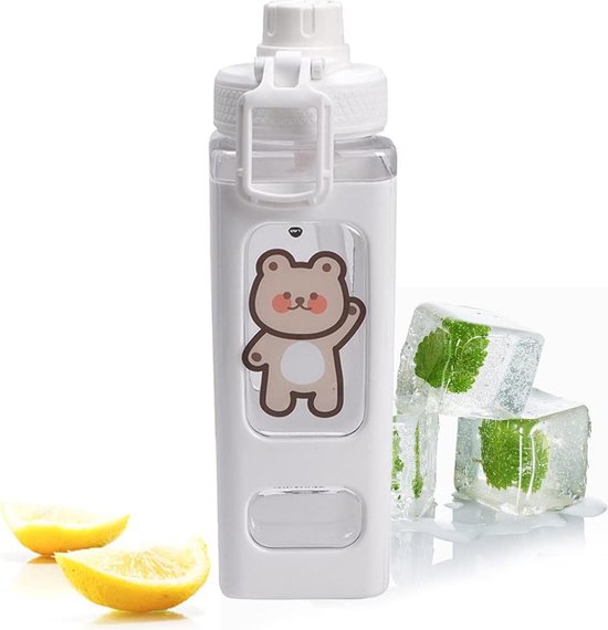 Watercontainer BPA-vrije dikke plastic 5l waterfles met schroefdoppen en ingebouwde handgreep herbruikbare waterdispenser fles draagbare 5l waterkan voor waterdispenser camping wandelen klein | kolve