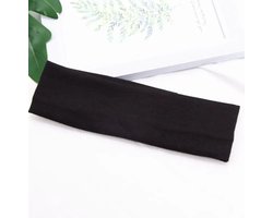 Haarband zwart - sportband - hoofdband - ek - sporten