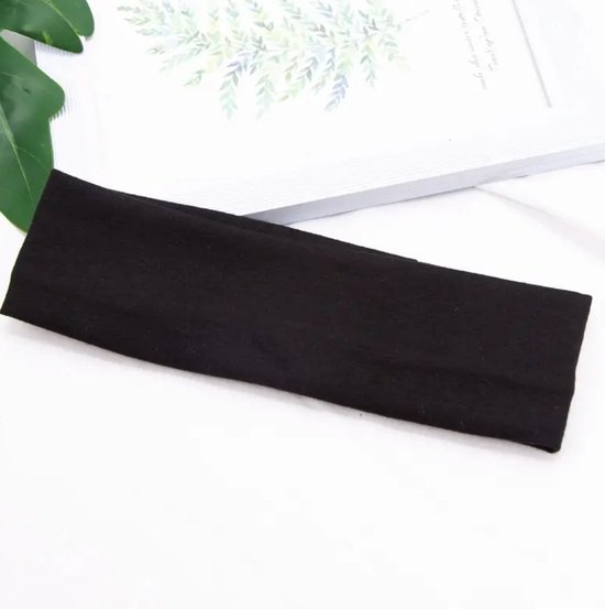 Haarband zwart - sportband - hoofdband - ek - sporten