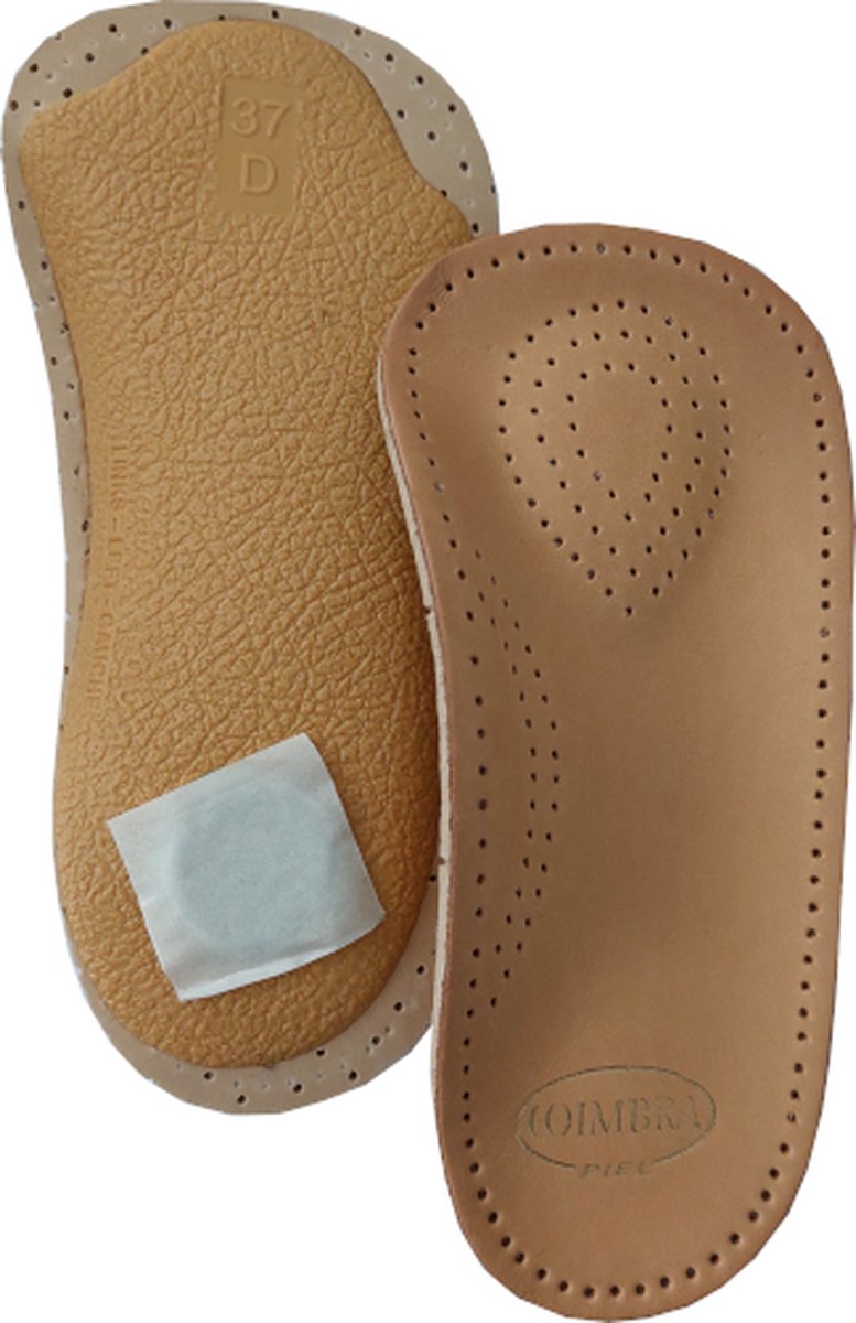 Coimbra Vital Steunzool - 3/4 Inlegzool met Voetbed - Ondersteunt en ontlast de voet - Voorkomt vermoeide voeten - Maat 37