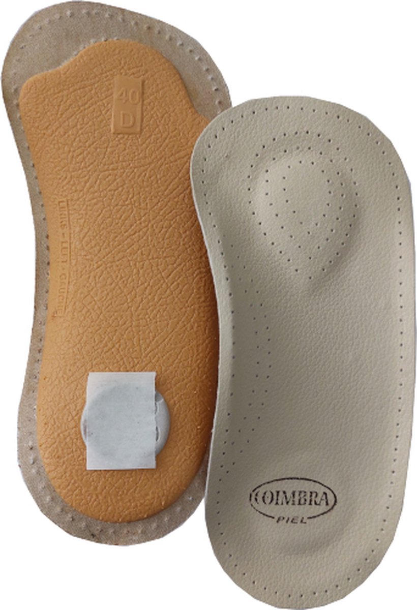 Coimbra Vital Steunzool - 3/4 Inlegzool met Voetbed - Ondersteunt en ontlast de voet - Voorkomt vermoeide voeten - Maat 40