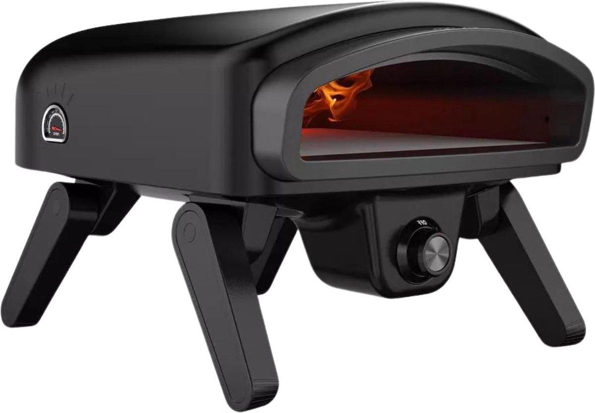 Nero Cooking Pizza Oven Op gas voor buiten Zwart voor ø 35 cm pizza's