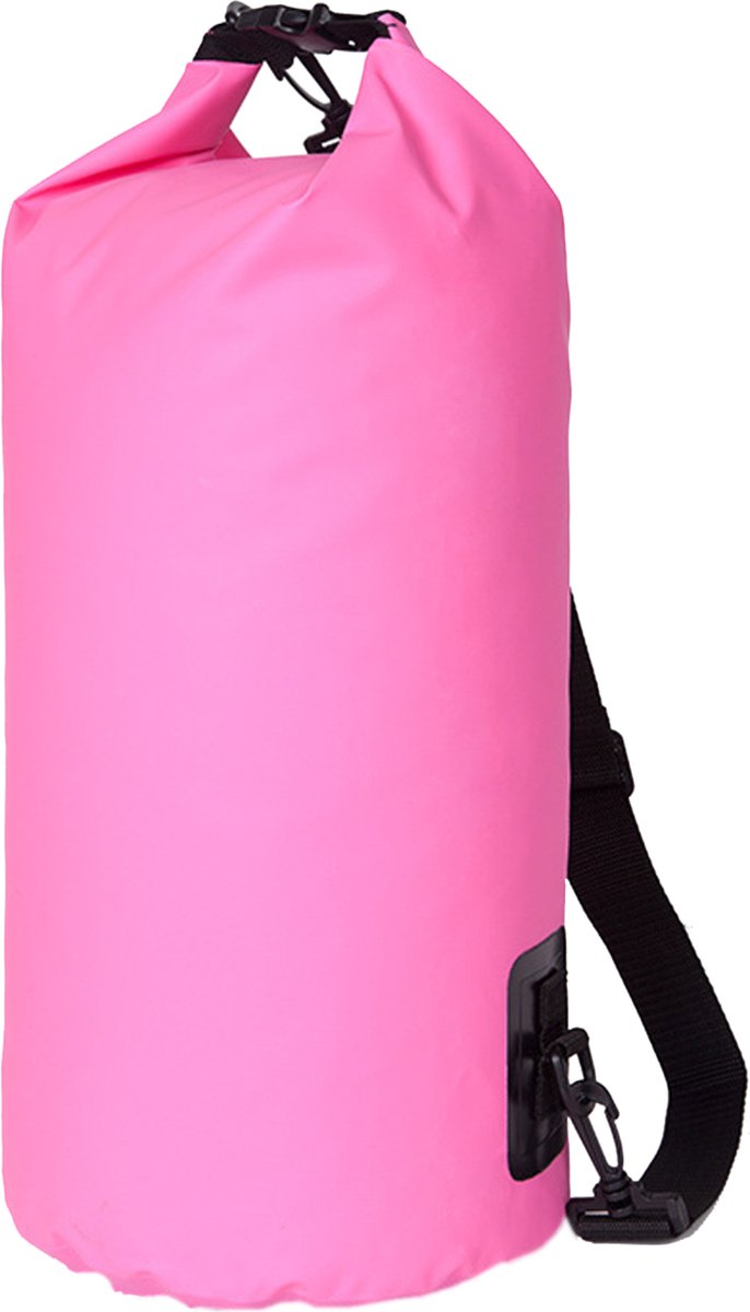 Somstyle Drybag 10 Liter - Droog Tas Waterdicht met Schouderriem - Voor Outdoor, Vakantie, Travel & Zwemmen - Roze
