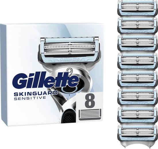 Foto: Gillette skinguard sensitive scheermesjes voor mannen 8 stuks