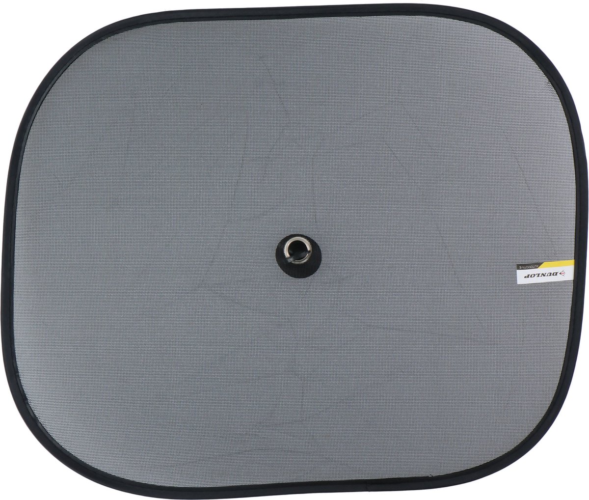 Dunlop Auto zonneschermen voor zijramen - 2x stuks - antraciet - kunststof - zuignappen - 44 x 36 cm