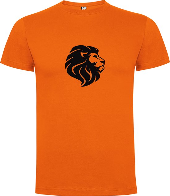 Foto: Oranje ek wk voetbal t shirt met leeuw print zwart maat l