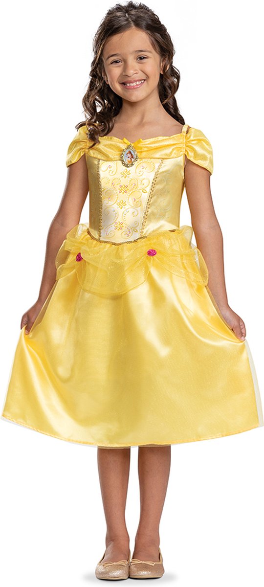 DISNEY Prinses - BEAUTY & THE BEAST, Belle jurk Classic, Maat M (7-8 jaar), Meisjes