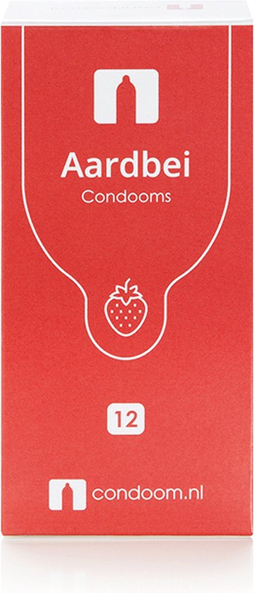 Condoom.nl Préservatifsf à la fraise - 12 pièces