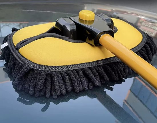 Brosse De Lavage De Voiture Télescopique Incurvée à 15° Brosse De Voiture En Aluminium