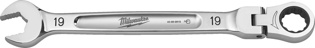 Milwaukee MAX BITE™ Flex Ringsteeksleutel met ratel 19mm - 4932480192