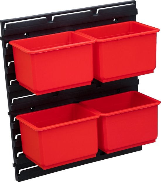 Valle Verde 72-Piece Tool Wall Set, 1152 x 780 mm, Workshop Wall, Wall Shelf with Tool Holders for Workshop, Garage, Plastic Valle Verde 72-Piece Tool Wall Set, 1152 x 780 mm, Workshop Wall, Wall Shelf with Tool Holders for Workshop, Garage, Plastic